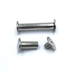 Remaches planos electrochapados tipo madre-hija <span class=keywords><strong>con</strong></span> cierre cruzado para álbumes, cuadernos, encuadernación y combinación de tornillos para recetas - Product Image 3