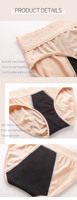 Culotte menstruelle Hygieia personnalisée à 4 couches en dentelle, certifiée Oeko-Tex, gainante, pour femmes