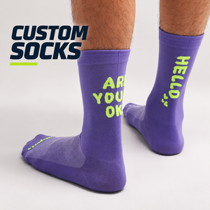 Calcetines de Compresión con Logotipo Personalizado al por Mayor, Calcetines Deportivos de Jacquard para Ciclismo, Running, Fútbol, OEM - Product Image 1