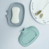 Mini porte-savon en silicone en forme de cascade, pour salle de bain et cuisine, porte-savon de douche, accessoires de salle de bain et de toilettes