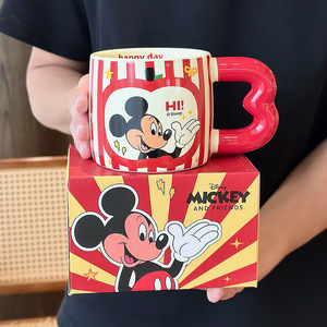 Tazza <span class=keywords><strong>da</strong></span> Caffè in Porcellana con Disegni di Stitch, Topolino e <span class=keywords><strong>Winnie</strong></span>, Grande Capacità, Riutilizzabile, Lavabile in Lavastoviglie, Adatta al Microonde, Design Moderno - Product Image 6