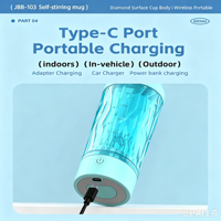 Bouteille de shaker électrique rechargeable par USB de 600 ml, en acier inoxydable, pour la salle de sport et les activités de plein air