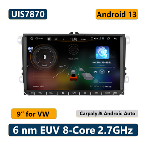 ระบบนำทาง GPS สำหรับ <span class=keywords><strong>N6</strong></span>กอล์ฟ VW Passat Tiguan ระบบแอนดรอยด์13 UIS7870SC 6Nm OCTA Core QLED 4G LTE - Product Image 1