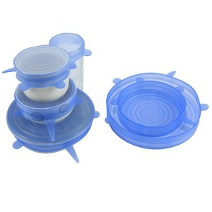 Tapas de Silicona Reutilizables para Almacenamiento de Alimentos, Tapas Redondas Flexibles de Silicona para Recipientes, Mantienen los Alimentos Frescos - Product Image 4