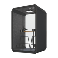 Cabine de bureau insonorisée acoustique, cabine téléphonique de bureau acoustique avec mobilier intégré, cabine de travail individuelle