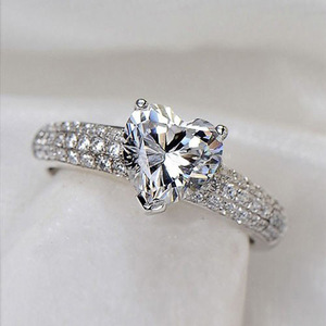 Anello dal Design a Forma di Cuore, Stile Elegante, Anello da Dito per Donne - Product Image 2