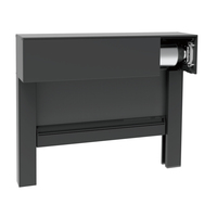 WR110B Stores à enroulement coupe-vent à ressort, fixation murale, pare-soleil isolant en aluminium, taille personnalisée pour balcon extérieur et véranda