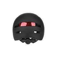 Casque Ulip noir avec lumières, lumières avant et arrière, lumières LED, casque de scooter électrique, casque de vélo, casques de sécurité réglables