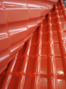 Láminas de Techo Españolas de PVC ASA Ligeras, Anticorrosivas y con Aislamiento Térmico, Tejas de Plástico UPVC para Residencias - Product Image 2