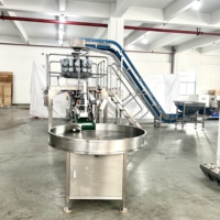 Machine d'emballage et d'étiquetage automatique multi-têtes pour frites, nuggets de poulet, bonbons, gommes et produits laitiers