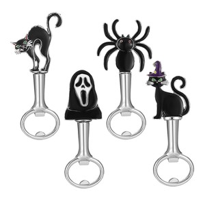 Halloween Bottle Opener Ghost Spider Black <b>Cat</b> Zinc Alloy Beer Opener <b>Gift</b> - Product Image 4
