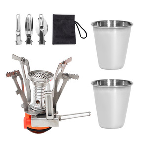 Juego de Utensilios de Cocina Portátiles para Exteriores, para 1-2 Personas, de Aleación de Aluminio Antiadherente, Ligero, para Acampar, con Bolsa de Transporte - Product Image 3