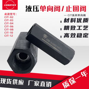 Clapet anti-retour hydraulique CIT-02 CIT-03 CIT-04 en acier au carbone pour système hydraulique - Product Image 3