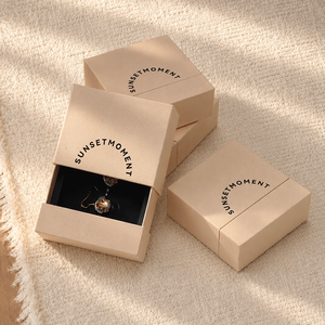 Customized Cardboard Jewelry Boxes with Personalized Logo <b>Square</b> Acrylic Pattern for Packaging Accessories - Product Image 2