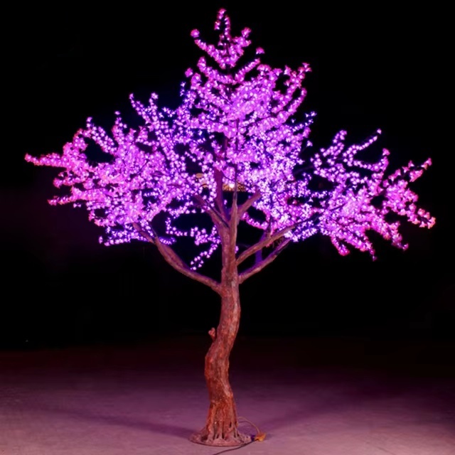 Outdoor Simulation Led Tree Lights Xmas Wedding Decoration Artificial Cherry Blossom Tree