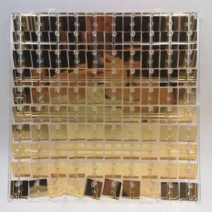 25 Paneles Cuadrados de Lentejuelas Brillantes para Decoración de Pared, Telón de Fondo con Brillo para Bodas, Fiestas, Cumpleaños, Compromisos - Product Image 2