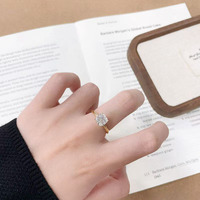 Bague Solitaire True Love en Diamant de Laboratoire Or Jaune 18K – Bagues de Fiançailles pour Femme, Bijoux Fins, Bagues en Diamant de Laboratoire pour Usage Quotidien