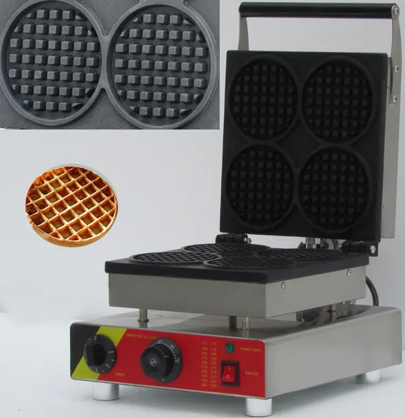 De Commerciële Wafel Machine Is Ontworpen Voor Rechthoek Wafelijzer Machine