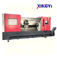 Torno Roscador de Tubos CNC45-800S para Cilindros Hidráulicos y Tubos de Aceite, Torneado y Mandrinado Simultáneo de Ambos Extremos Siemens