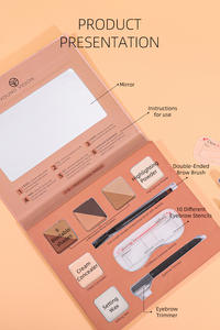 Ustom-logo profesional resistente al agua, 6 Color yebrow Stamp owder 1 Highlighter 1 Wax Row 10 Uds. - Product Image 6