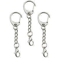 Style influenceur, Clé USB en alliage de zinc, Cordon, Chaîne serpent métallique, Porte-clés, Fermoir mousqueton DIY, Petit anneau en C, Breloque accessoire de jouet
