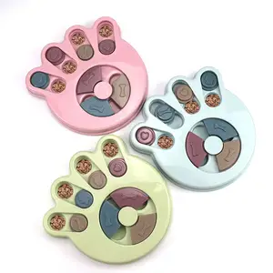 맞춤형 애완 동물 개 고양이 스마트 퍼즐 대화 형 음식 치료 장난감 퍼즐 스마트 개 IQ 훈련 치료 분배 장난감
