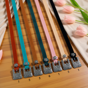 Cintura Zi Retro in Velluto 1,8 cm con Fibbia in Lega Stile Vintage per Donna, Cinture alla Moda - Product Image 2