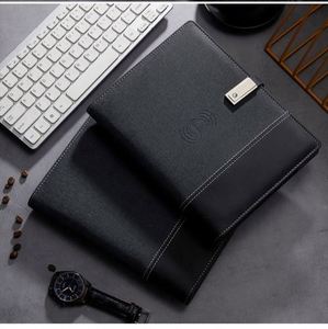 Mairun Customized A5 Hardcover PU Leather Paper Cover Notebook 8000mAh Wireless Charging Powerbank Valentine's Day Gifting - Product Image 5