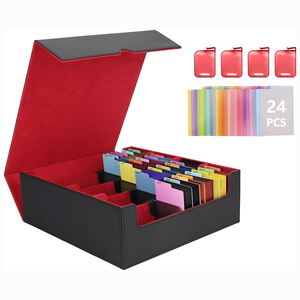 กล่องใส่การ์ด MTG Commander ความจุ 2400 ใบ พร้อมตัวแบ่งสี 24 ช่อง เหมาะสำหรับการ์ด TCG Three Kingdoms <span class=keywords><strong>Kill</strong></span> PTCG ของขวัญ - Product Image 1