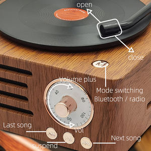 T15 Retro Classic Wooden BT5.0 <b>Speaker</b> Subwoofer FM Radio <b>Wireless</b> <b>Speaker</b> for Outdoor - Product Image 3