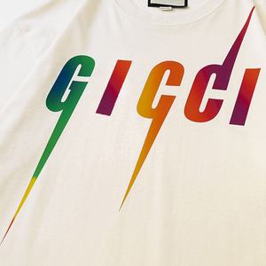 T-Shirt di Marca GG di Alta Qualità in Cotone, Taglie M/L/XL/XXL, Abbigliamento Firmato, Magliette da Uomo Plus Size - Product Image 2