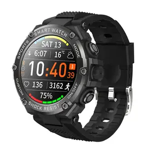 2024 IP67 GM6 Outdoor Smart Watch 600mAh Battery Compass Calendar Multiple Movement Modes iOS New Smart Watch Outdoor Use