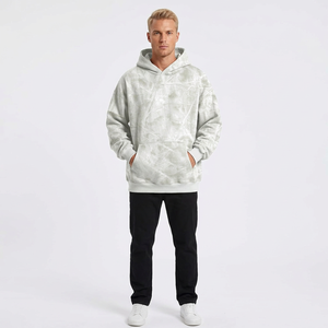 Sweat-shirt à capuche tie-dye pour homme, manches régulières, en molleton tricoté, style automne, non doublé - Product Image 1