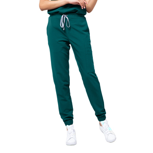 <span class=keywords><strong>Pantalon</strong></span> de Jogging Ample Droit Évasé Yuhong pour Femmes, <span class=keywords><strong>Blanc</strong></span>, en Tissu Polyester Élasthanne, Uniforme Médical de Docteur - Product Image 4