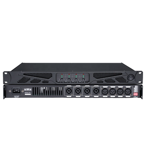 Amplificateur de puissance professionnel stéréo numérique 4 canaux classe D en métal BG4.6 600W 8 Ohm avec télécommande audio DJ et design portable - Product Image 1