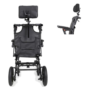 Silla de ruedas reclinable asequible, silla de ruedas manual de transporte hospitalario - Product Image 4