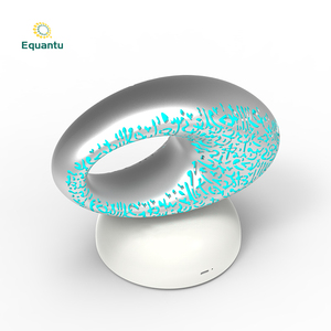 โคมไฟอโรมาเธอราพีพกพา Equantu SQ606 รุ่นพิพิธภัณฑ์ พร้อมเครื่องเล่น MP3 ในตัว ลำโพงอ่านอัลกุรอาน เชื่อมต่อบลูทูธ USB ควบคุมผ่านแอพพลิเคชั่น - Product Image 5