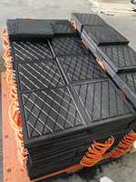 Coussinet de support de pied de grue UHMWPE robuste de 30 tonnes Coussinets de niveau de remorque Feuilles de plastique pour tampon de stabilisateur Utilisation robuste