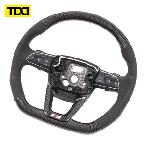 Volante de Fibra de Carbono Real TDD Compatible con Audi A5 A6 S5 S6 C7 A7 R8 RS RS3 RS4 RS5 Q3 Q5 Q7 TTA3 A4 S3 S4 S5 RS6 RS7 - Product Image 3