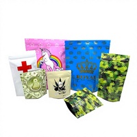 Sachet Doypack Mylar 3,5g-28g avec fermeture éclair auto-scellante, refermable, opaque, qualité alimentaire, impression hélio, Chine
