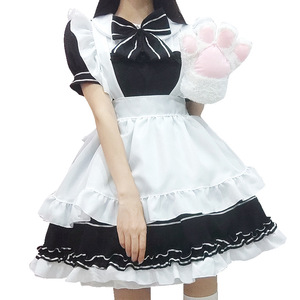 Miracle Nikki Anime Maid Cosplay Dress Set Black <b>White</b> Lolita Women Adult Costume - Product Image 5
