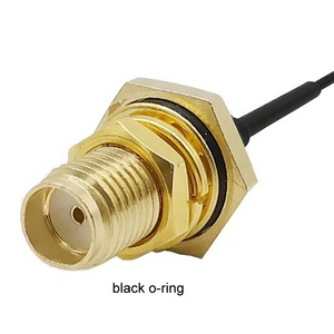 100個20cm <span class=keywords><strong>Sma</strong></span>メスから<span class=keywords><strong>Ufl</strong></span> Ip67防水メスバルクヘッドOリングコネクタからU.Fl <span class=keywords><strong>Ufl</strong></span> RfピグテールエクステンションRFケーブルへ - Product Image 2