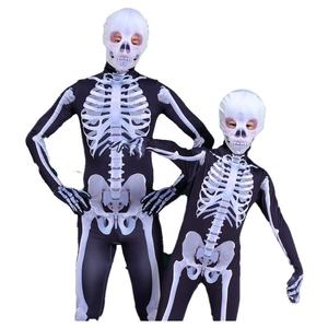 Costume da Scheletro per Festa di Halloween, Costume da Fantasma Horror per Famiglia e Bambini, Abbigliamento Coordinato per Giochi di Ruolo - Product Image 4