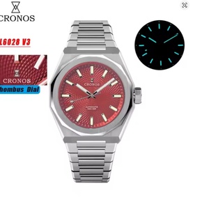 Cronos Luxury Men <b>Watch</b> Stainless Steel 39mm <b>Automatic</b> PT5004 Scale Pattern Sapphire 10ATM See-through Back L6028 - Product Image 4