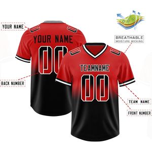 Camiseta de Fútbol Personalizada con Nombre y Número, Sublimada, Cuello en V, Absorbe la Humedad, Uniforme de Práctica para Adultos Unisex - Product Image 2