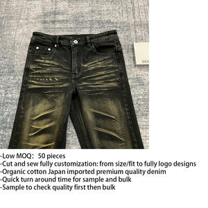 DENIMGUYS Jeans Homme Haute Qualité, Délavé Vintage, Effet Whisker, <span class=keywords><strong>Déchiré</strong></span>, Usé, Style High Street - Product Image 3