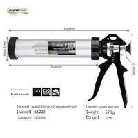 Pistola selladora de silicona de acero inoxidable profesional de grado industrial Herramienta de calafateo OEM manual resistente