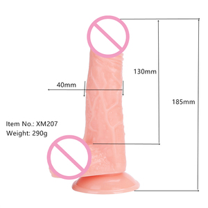 Großhandel Fabrik PVC Soft <span class=keywords><strong>Dildo</strong></span> Realistische Haut und Schwarz Custom ized Dildos Adult Sexy Spielzeug für Frauen 7,28 Zoll Big <span class=keywords><strong>Dildo</strong></span> - Product Image 4