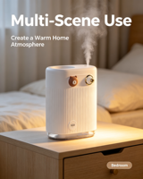 Nouvel humidificateur ultrasonique à grand volume de brume, diffuseur d'arômes silencieux de bureau avec lumière LED, diffuseur d'huiles essentielles pour la maison et le bureau