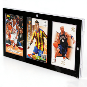 Fournisseur direct d'usine, cadre d'affichage de cartes à collectionner en acrylique de haute qualité personnalisé à 3 emplacements pour l'affichage des cartes - Product Image 4